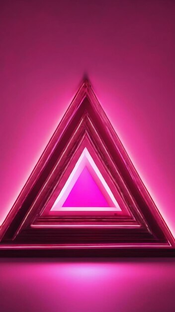 Triangle glow in the dark background pink colour