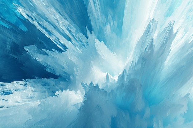 三角形の氷の青い抽象的な背景