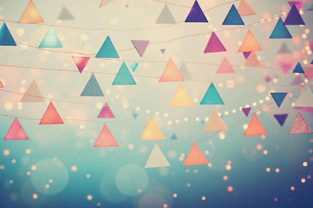 Photo triangle party background