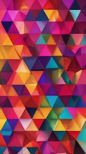 Triangle pattern multicolored polygon texture abstract shape background artwork