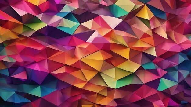 Triangle pattern multicolored polygon texture abstract shape background artwork