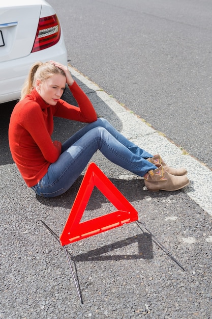 Photo triangle warning sign