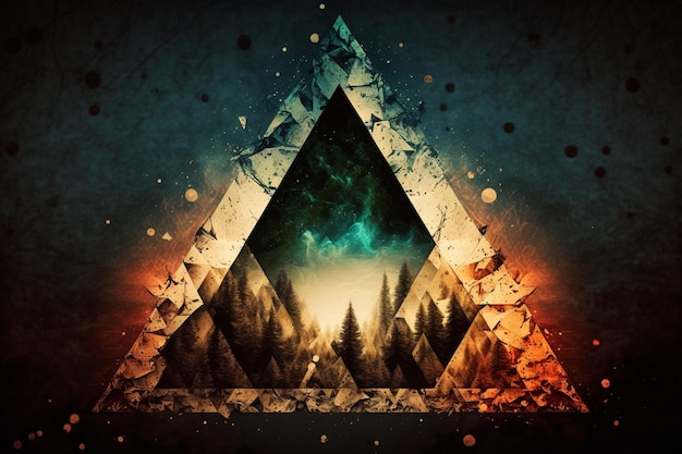 A triangle with the title'the legend of zelda '