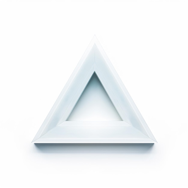 Foto triangolo con sfondo bianco di alta qualità ultra h