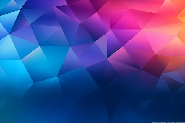 Photo triangles gradient colors