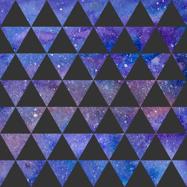 Triangles pattern on space texture, abstract background. Geometrical simple illustration