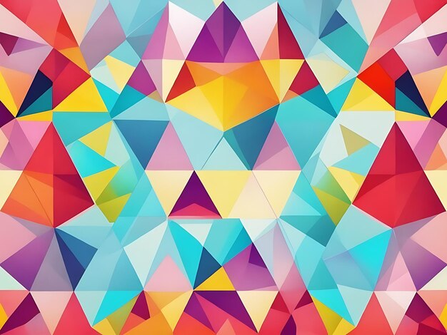 Triangles Polygon Geometric royalty graphic AI Generated