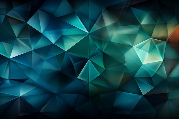 Triangular allure Abstract vector background features a tapestry of engaging teal triangles