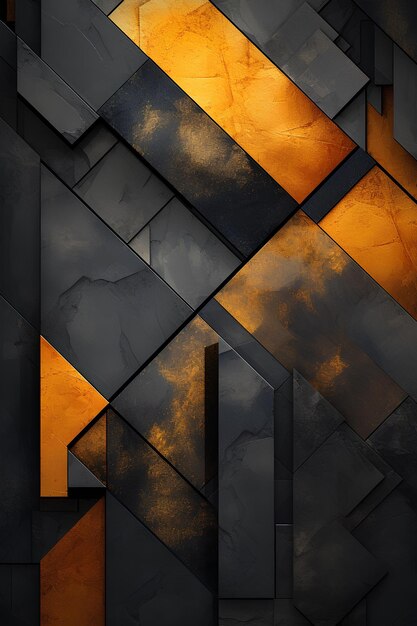 Triangular dark artistic geometric wallpaper