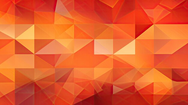 A triangular pattern with shades of orange and red