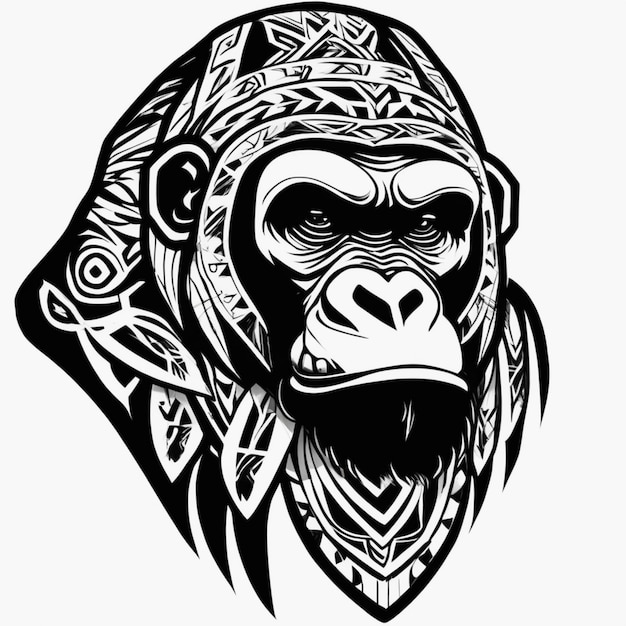 Photo tribal gorilla