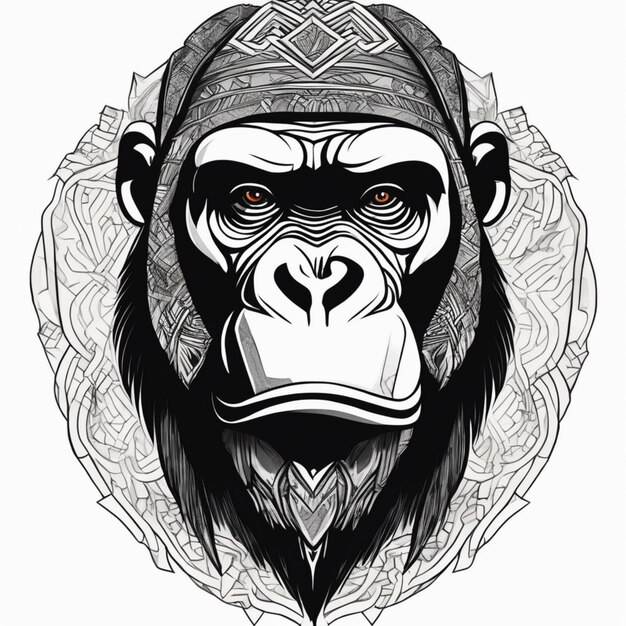 Photo tribal gorilla