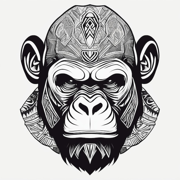 Photo tribal gorilla