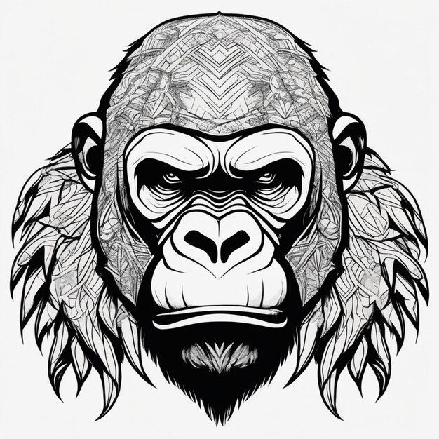 Photo tribal gorilla