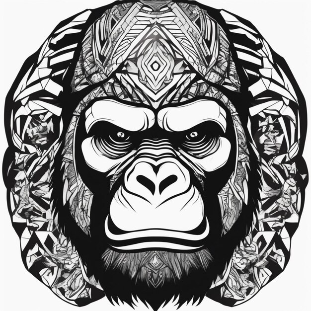 Photo tribal gorilla