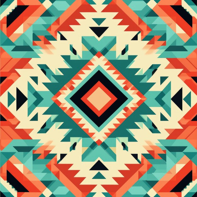 Tribal inspired seamless pattern