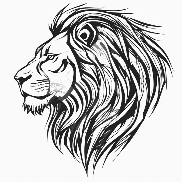 Premium AI Image | Tribal Lion Tattoo