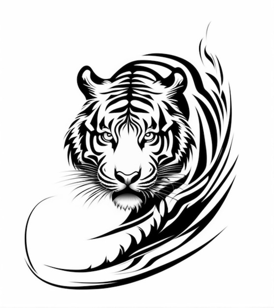 Tribal Tiger Tatoo