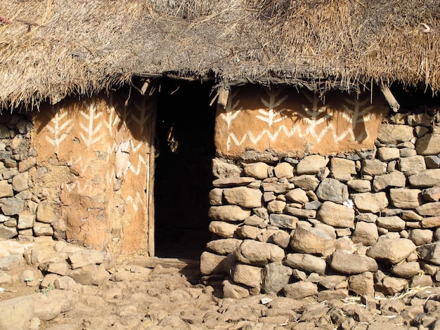 Tribal village in Ethiopia, Africa