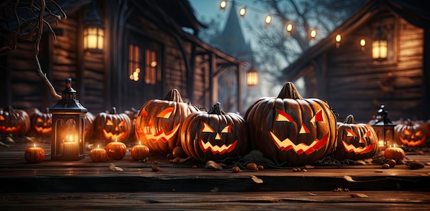 Trick or Treat Тыква Джека О Фонаря на угощении или трюке веселое празднование фона дизайн фона