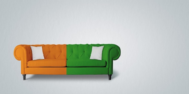 Tricolor sofa Happy republic day republic day and army day idea