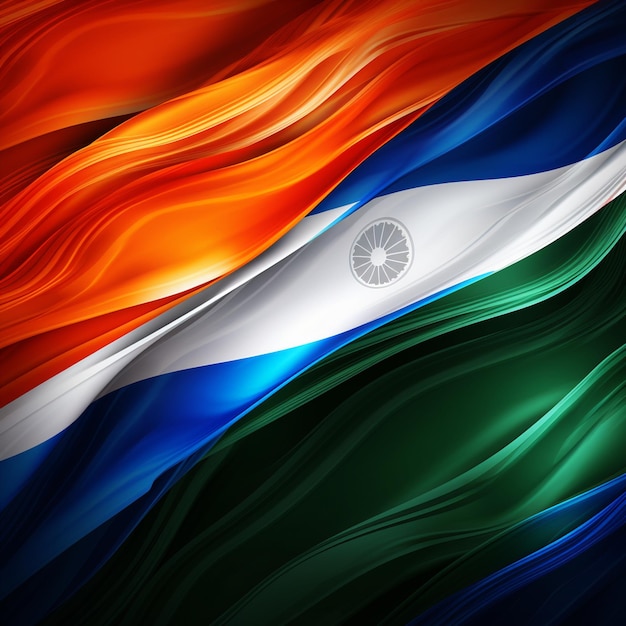 Tricolour indian flag background