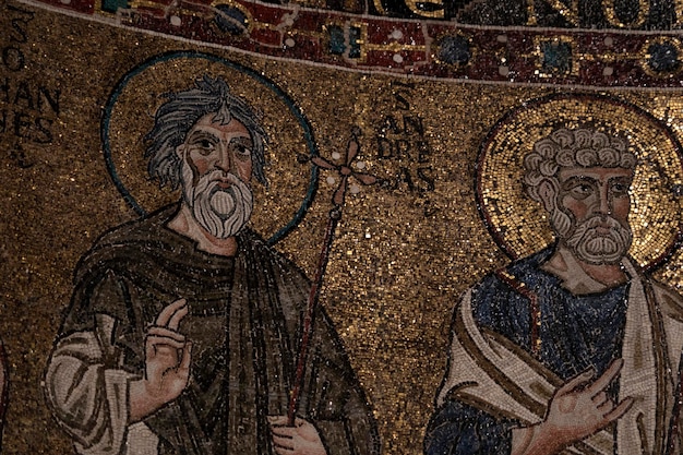 Triest Italy San Giusto Church  mosaic