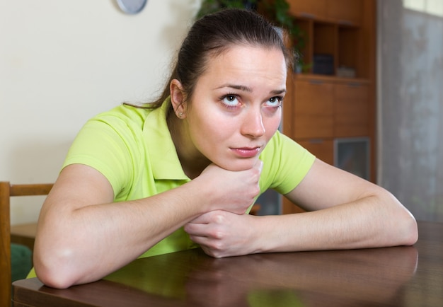 Triest vrouw om thuis te zitten