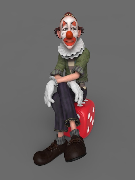 Trieste clown. 3D-graphics