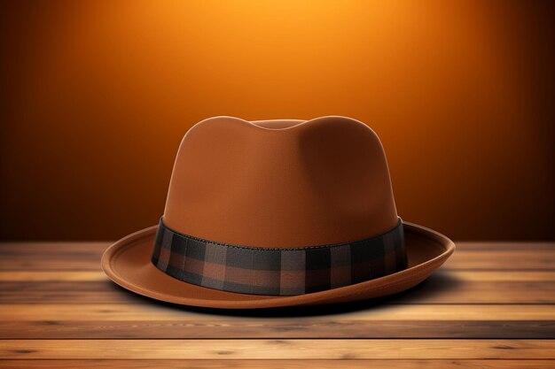 Trilby Hat Mockup with Elegant Look
