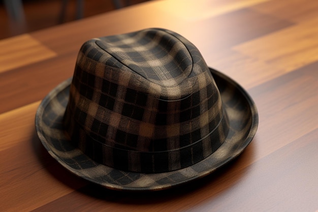 Trilby Hat Mockup with Shadows and Highlights