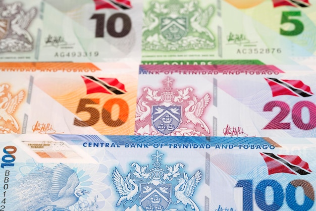 Trinidad en Tobago dollar zakelijke achtergrond