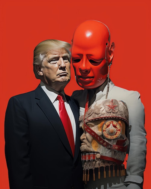 Photo trino para caspira yao shane facebook a contemporary artistic exploration into political satire and