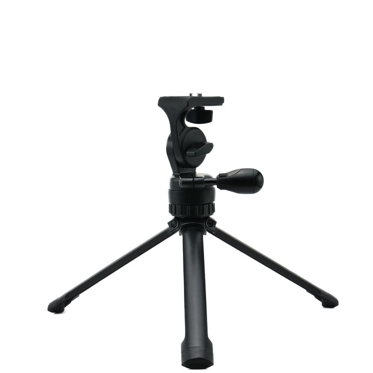 Tripod for the camera on white background