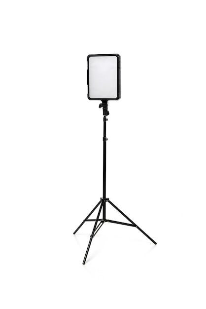 A tripod with a white background and the number 1 on it.