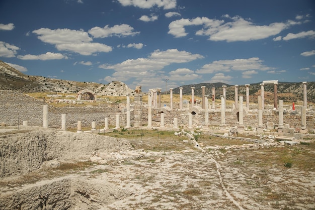 デニズリ トルキエの蛇行古代都市のトリポリス