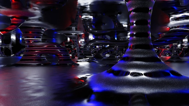 Фото trippy futuristic gaming organic neon scifi abstract 3d environment