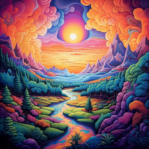 Trippy landscape