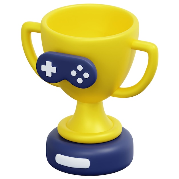 trofee 3d render pictogram illustratie