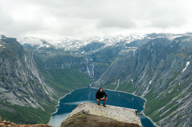 Trolltunga in norway is fabulous beauty