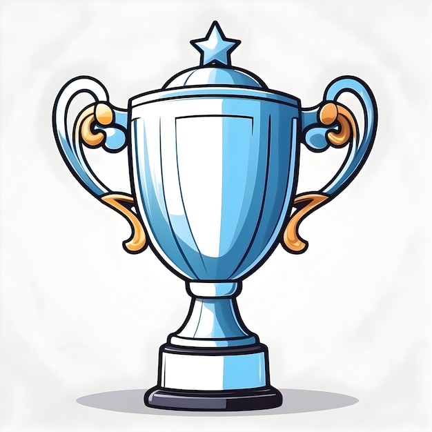 Trophy cup icon Winner trophy Success achievement Victory cup Champion award Trophy illustratio