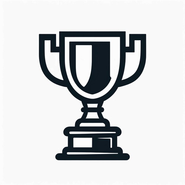 Photo trophy vector flat icon