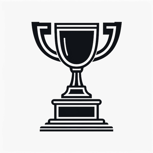 Photo trophy vector flat icon