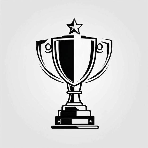 Trophy vector flat icon