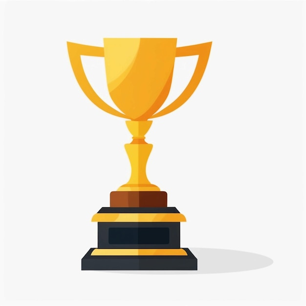 Photo trophy vector flat icon