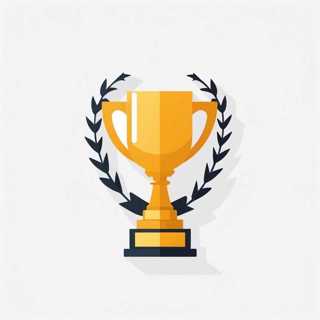 Photo trophy vector flat icon