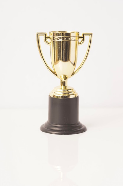 Trophy on white background