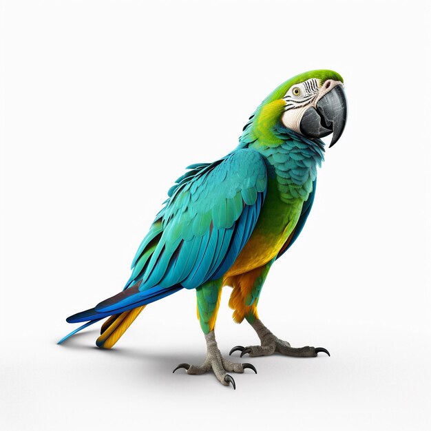 Photo tropical avian elegance artistic depictions of parrots