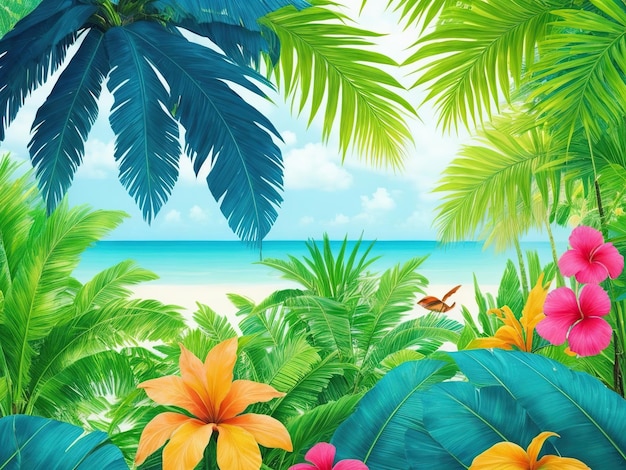 Photo tropical background