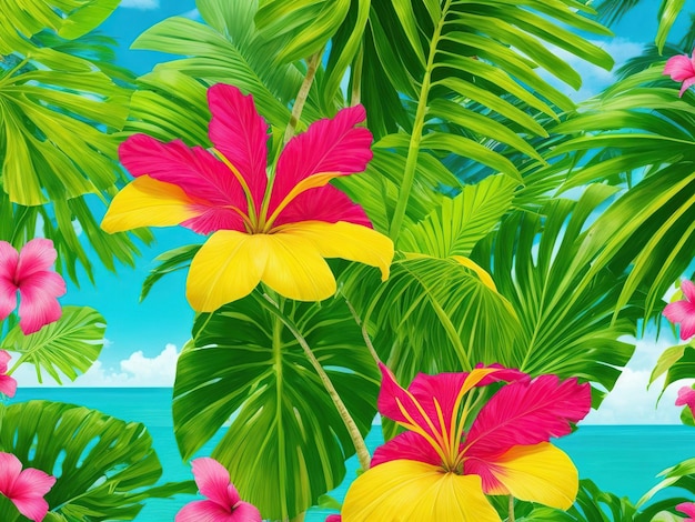 Photo tropical background